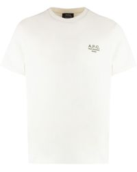 A.P.C. - T-shirt girocollo Raymond in cotone - Lyst