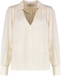 Elisabetta Franchi - Georgette Blouse - Lyst