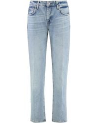 7 For All Mankind - Calie Straight Leg Jeans - Lyst