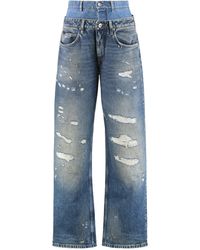Dolce & Gabbana - Dolce & Gabbana Wide-Leg Jeans With 5 Pockets - Lyst