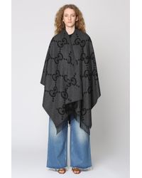 Gucci - Poncho in cachemire - Lyst