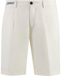 Paul & Shark - Cotton And Linen Bermuda-Shorts - Lyst
