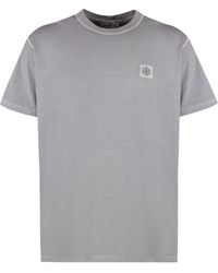 Stone Island - T-shirt girocollo in cotone - Lyst