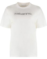 Rabanne - Cotton Crew-neck T-shirt - Lyst