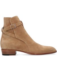 Saint Laurent - Wyatt Jodhpur Suede Boot - Lyst