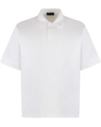 Roberto Collina - Short Sleeve Cotton Polo Shirt - Lyst