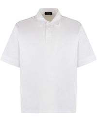 Roberto Collina - Polo a maniche corte in cotone - Lyst