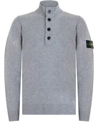 Stone Island - High-Neck Sweater Made Of Virgin Wool - Lyst