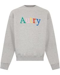 Autry - Embroidered Logo Sweatshirt - Lyst