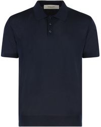 Golden Goose - Giotto Knitted Virgin Wool Polo Shirt - Lyst