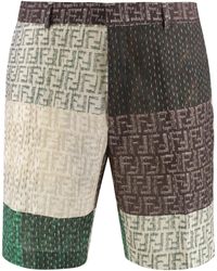 Fendi - Linen Bermuda-Shorts - Lyst