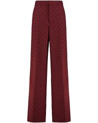 Etro - Wool Blend Trousers - Lyst