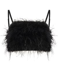 Pinko - Salagiochi Feather Detail Top - Lyst