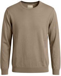 GANT - Wool Crew Neck Sweater - Lyst