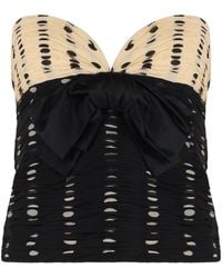 Valentino Garavani - Top in Chiffon stampa Plusdepois - Lyst