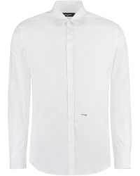 DSquared² - Stretch Cotton Shirt - Lyst