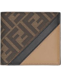 Fendi - Portafoglio flap-over Diagonal - Lyst