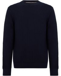 BOSS - Cotton Sweater - Lyst