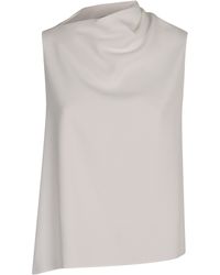 Vince - Top asimmetrico con drappeggio - Lyst