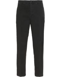 Department 5 George Cotton Trousers - Black