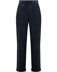 Paolo Pecora - Cotton Blend Trousers - Lyst