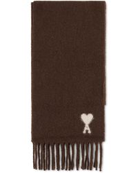 Ami Paris - Sciarpa unisex in misto lana e alpaca - Lyst