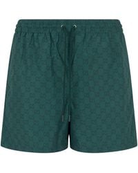 Gucci - Swimsuit With Monogram Print - Lyst
