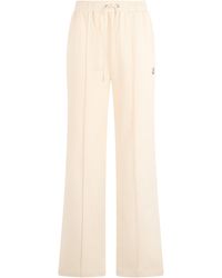 Moncler - Trousers Fleece Cotton Track Pants - Lyst