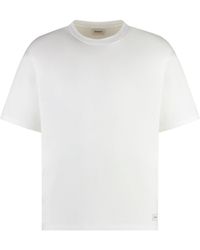 Saint Laurent - Cotton Crew-Neck T-Shirt - Lyst