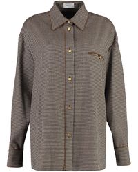 Bally - Long Sleeve Wool Blend Shirt - Lyst