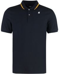 K-Way - Cotton-Pique Polo Shirt - Lyst