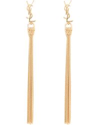 Saint Laurent - Orecchini pendenti Cassandre - Lyst