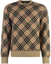 Burberry - Crew-Neck Cashmere Sweater - Lyst