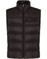 Prada - Gilet imbottito in Re-Nylon - Lyst