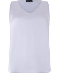 Emporio Armani - Top With V-Neck - Lyst