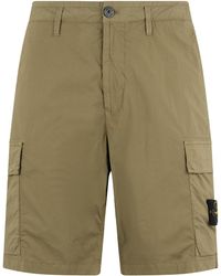 Stone Island - Cotton Cargo Pants - Lyst
