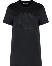 Max Mara - Cotton T-Shirt With Embroidery - Lyst
