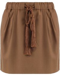Max Mara - Tabarin Wool Blend Mini Skirt - Lyst