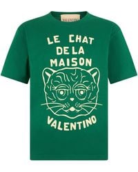 Valentino Garavani - Cotton T-Shirt With Graphic Print - Lyst