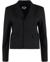MM6 by Maison Margiela - Single-Breasted Two-Button Jacket - Lyst