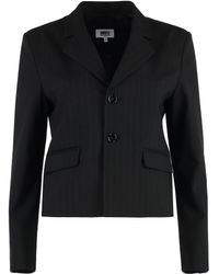 MM6 by Maison Martin Margiela - Single-breasted Two-button Jacket - Lyst