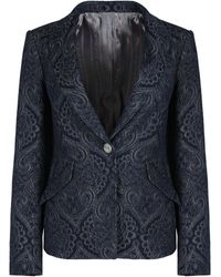 Etro - Denim Jacquard Jacket - Lyst