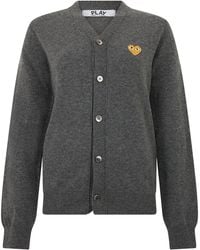 COMME DES GARÇONS PLAY - Cardigan Wool Cardigans - Lyst