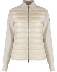 Moncler - Cardigan With Padded Panels - Lyst