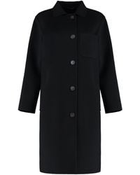 Weekend by Maxmara - Zenone Single-breasted Wool Coat - Lyst