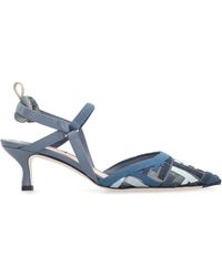 Fendi - Colibrì Lite Pointy-Toe Slingbacks - Lyst