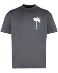 Palm Angels - Cotton Crew-Neck T-Shirt - Lyst