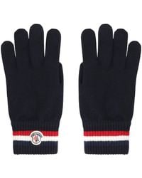 Moncler - Tricolored Wool Gloves - Lyst