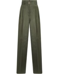 Max Mara - Pantaloni a vita alta con cintura - Lyst