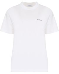 Off-White c/o Virgil Abloh - Cotton Crew-neck T-shirt - Lyst